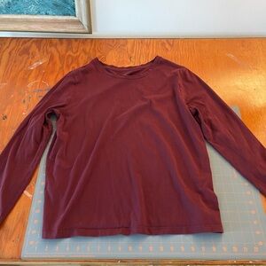 A New Day Maroon Long Sleeve Top
